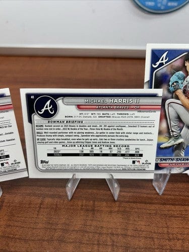 Cheap Sneaks Footwear/Sports Cards Baseball Card Atlanta Braves 2024 Bowman Base Paper   And Team Lot Of (5)Ronald Acun
