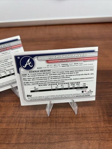 Cheap Sneaks Footwear/Sports Cards Baseball Card Atlanta Braves 2024 Bowman Base Paper   And Team Lot Of (5)Ronald Acun