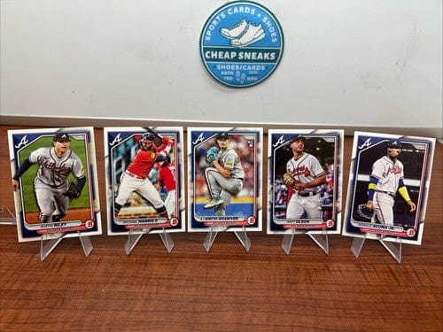 Cheap Sneaks Footwear/Sports Cards Baseball Card Atlanta Braves 2024 Bowman Base Paper   And Team Lot Of (5)Ronald Acun