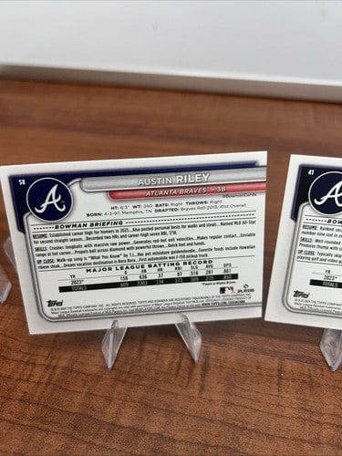 Cheap Sneaks Footwear/Sports Cards Baseball Card Atlanta Braves 2024 Bowman Base Paper   And Team Lot Of (5)Ronald Acun