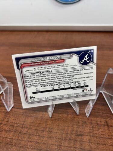 Cheap Sneaks Footwear/Sports Cards Baseball Card Atlanta Braves 2024 Bowman Base Paper Set Lot Of (10) 1st Bowman Prosp