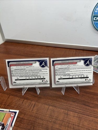 Cheap Sneaks Footwear/Sports Cards Baseball Card Atlanta Braves 2024 Bowman Base Paper Set Lot Of (10) 1st Bowman Prosp