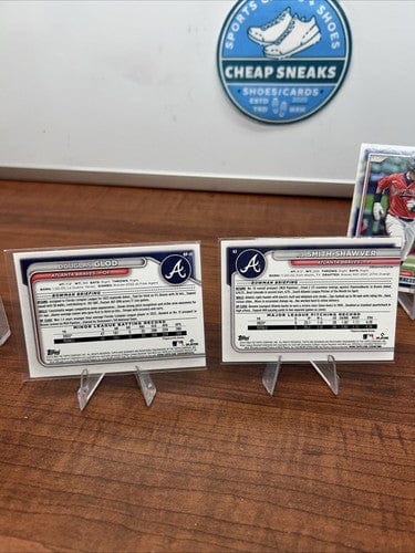 Cheap Sneaks Footwear/Sports Cards Baseball Card Atlanta Braves 2024 Bowman Base Paper Set Lot Of (10) 1st Bowman Prosp