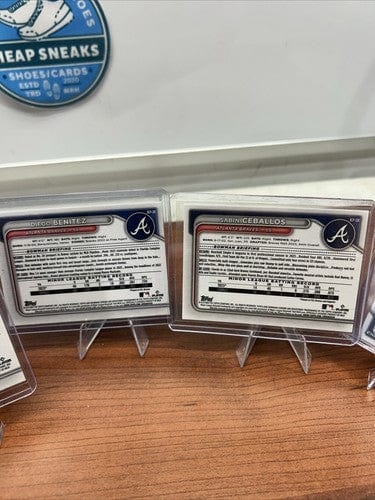 Cheap Sneaks Footwear/Sports Cards Baseball Card Atlanta Braves 2024 Bowman Chrome Prospects Lot Of 5 Drake, Guanipa,Be