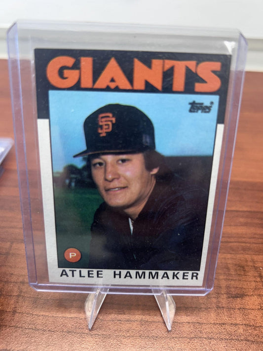 Cheap Sneaks Footwear/Sports Cards Baseball Card Atlee Hammaker 1986 Topps #223 San Francisco Giants