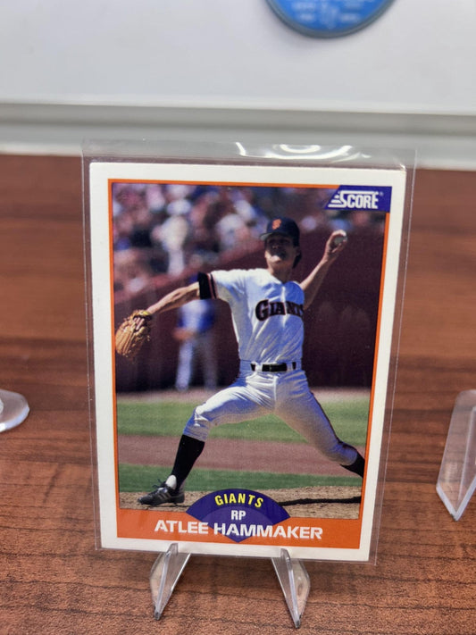 Cheap Sneaks Footwear/Sports Cards Baseball Card Atlee Hammaker 1989 Score #422 San Francisco Giants