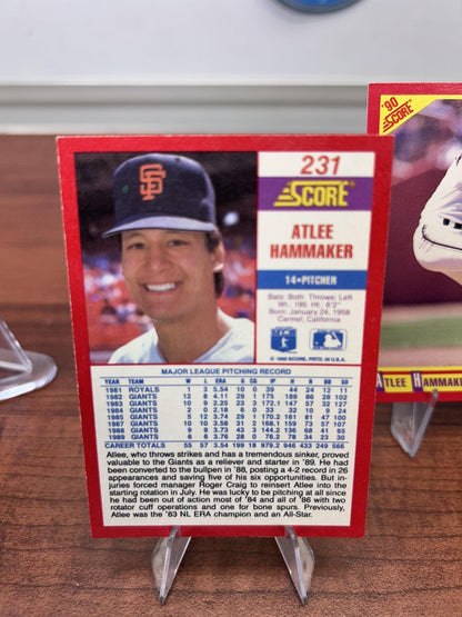 Cheap Sneaks Footwear/Sports Cards Baseball Card Atlee Hammaker 1990 Score #231 San Francisco Giants