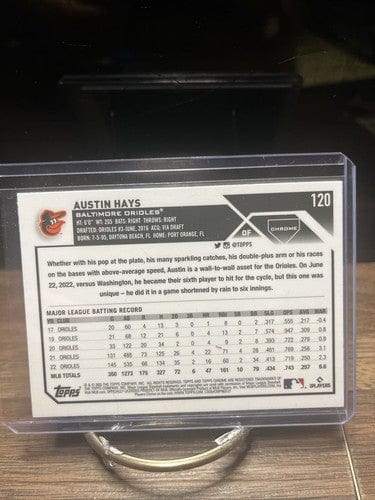 Cheap Sneaks Footwear/Sports Cards Baseball Card Austin Hays 2023 Topps Chrome Sepia Refractor #120 Baltimore Orioles