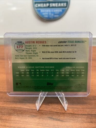 Cheap Sneaks Footwear/Sports Cards Baseball Card AUSTIN HEDGES 2023 Topps Chrome Platinum Anniversary Logofractor 073/4