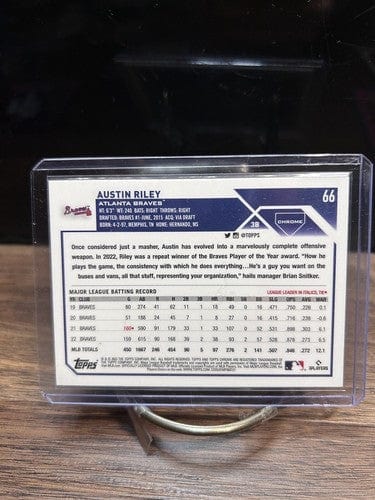 Cheap Sneaks Footwear/Sports Cards Baseball Card AUSTIN RILEY  2023  Topps Chrome  #66  Atlanta Braves