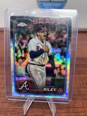 Cheap Sneaks Footwear/Sports Cards Baseball Card Austin Riley 2024 Topps Chrome Logofractor Edition #84 Atlanta Braves