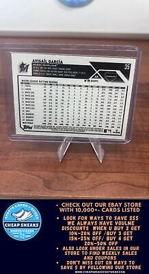 Cheap Sneaks Footwear/Sports Cards Baseball Card Avisail García SN 2023 Topps Chrome Blue Refractor #35 Miami Marlins
