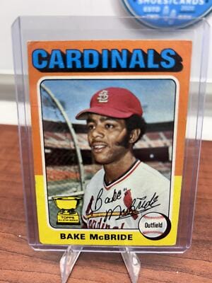 Cheap Sneaks Footwear/Sports Cards Baseball Card Bake McBride 1975 Topps #174 St. Louis Cardinals