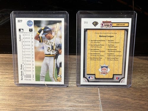 Cheap Sneaks Footwear/Sports Cards Baseball Card Barry Bonds 2 Card Lot Pittsburgh  Pirates 1990,91 Upper Deck Andy Van