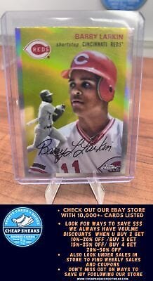 Cheap Sneaks Footwear/Sports Cards Baseball Card Barry Larkin 2023 Topps Chrome Platinum Anniversary Refractor #478 Red