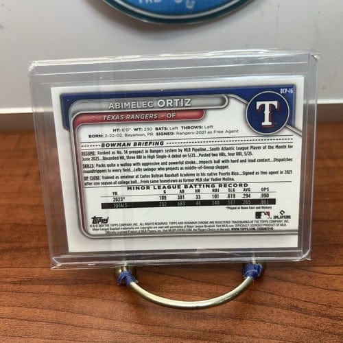 Cheap Sneaks Footwear/Sports Cards Baseball Card #BCP-16 Abimelec Ortiz 1st 2024 Bowman Chrome Prospects Texas Rangers