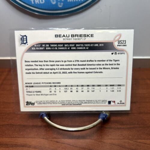 Cheap Sneaks Footwear/Sports Cards Baseball Card Beau Brieske  Topps Update Card #US23 RC Detroit Tigers