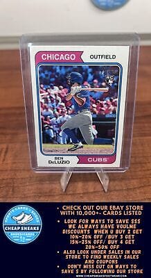 Cheap Sneaks Footwear/Sports Cards Baseball Card Ben DeLuzio RC 2023 Topps Heritage #306 Chicago Cubs