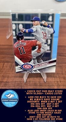 Cheap Sneaks Footwear/Sports Cards Baseball Card Ben Zobrist 2017 Topps All-Star Game 2017 #238 Chicago Cubs