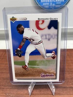 Cheap Sneaks Footwear/Sports Cards Baseball Card Bernard Gilkey 1992 Upper Deck #552 St. Louis Cardinals
