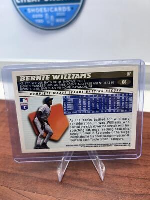 Cheap Sneaks Footwear/Sports Cards Baseball Card Bernie Williams 1996 Topps Team Topps New York Yankees #68 New York Ya