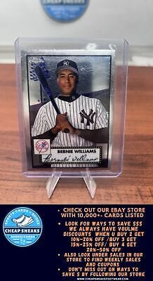 Cheap Sneaks Footwear/Sports Cards Baseball Card Bernie Williams 2021 Topps Chrome Platinum Anniversary #513 New York Y
