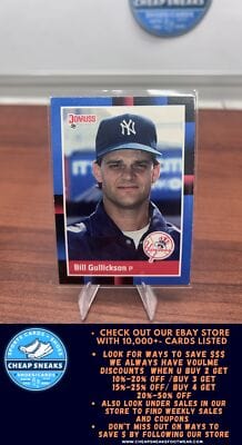 Cheap Sneaks Footwear/Sports Cards Baseball Card Bill Gullickson 1988 Donruss #586 New York Yankees