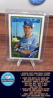 Cheap Sneaks Footwear/Sports Cards Baseball Card Bill Pecota RC 1988 Topps #433 Kansas City Royals