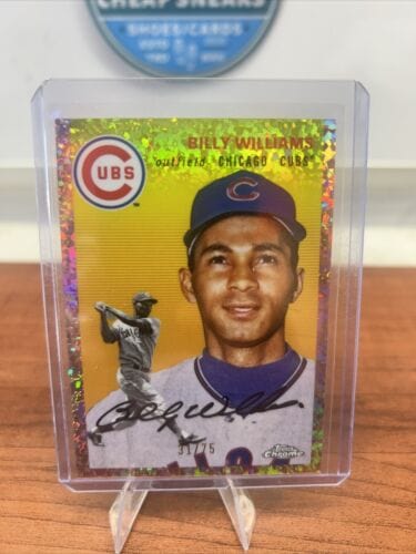 Cheap Sneaks Footwear/Sports Cards Baseball Card Billy Williams /75 2023 Topps Chrome Platinum Anniver Toile Rose Gold