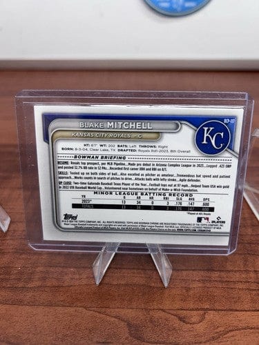 Cheap Sneaks Footwear/Sports Cards Baseball Card Blake Mitchell 2024 Bowman Chrome Lunar Glow #BCP-117 Kansas City