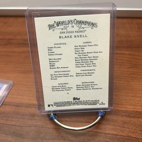 Cheap Sneaks Footwear/Sports Cards Baseball Card Blake Snell 2022 Topps Allen & Ginter Baseball Card #226 San Diego Pad