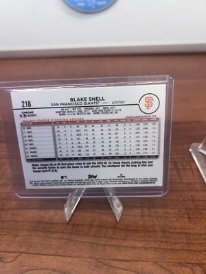 Cheap Sneaks Footwear/Sports Cards Baseball Card Blake Snell 2024 Topps Chrome Logofractor Edition #218 San Francisco G