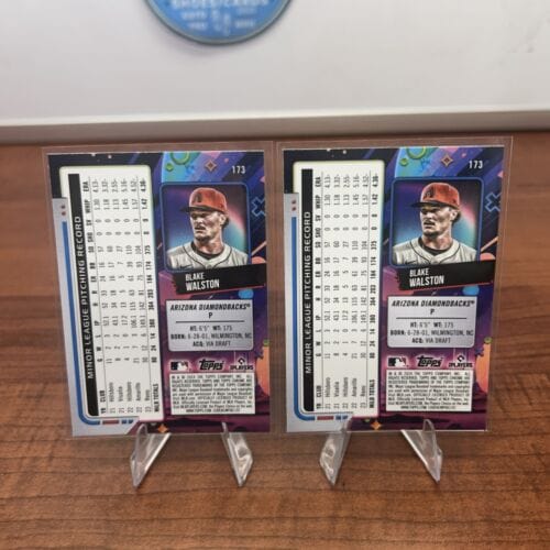 Cheap Sneaks Footwear/Sports Cards Baseball Card Blake Walston 2024 Topps Chrome Cosmic #173 Diamondbacks RC Rookie + B