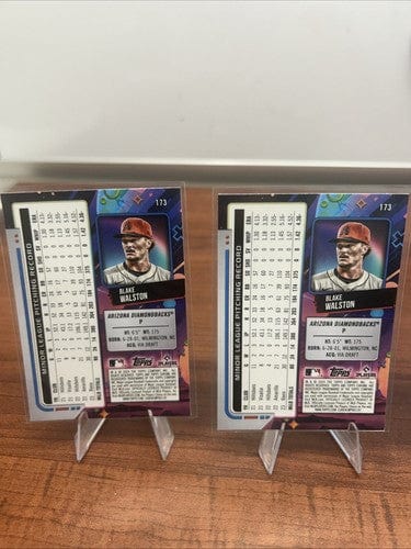 Cheap Sneaks Footwear/Sports Cards Baseball Card Blake Walston (RC) 2024 Topps Chrome Cosmic #173 Diamondbacks Rookie L