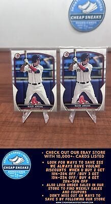Cheap Sneaks Footwear/Sports Cards Baseball Card Blaze Jordan 2023 Bowman Prospects #BP-101 Red Sox + Bonus Card