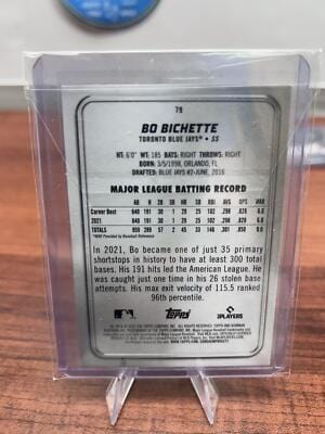 Cheap Sneaks Footwear/Sports Cards Baseball Card Bo Bichette 2022 Bowman Platinum #79 Toronto Blue Jays