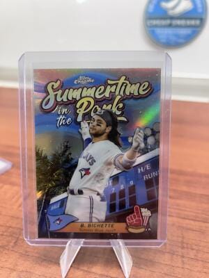 Cheap Sneaks Footwear/Sports Cards Baseball Card Bo Bichette 2024 Topps Chrome Summertime in the Park #SITP-6 TORONTO B