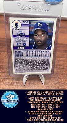 Cheap Sneaks Footwear/Sports Cards Baseball Card Bo Jackson 1989 Score Promos #330 Kansas City Royals