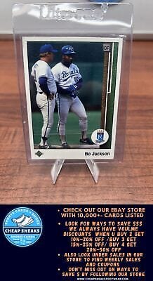 Cheap Sneaks Footwear/Sports Cards Baseball Card Bo Jackson 1989 Upper Deck #221 Kansas City Royals