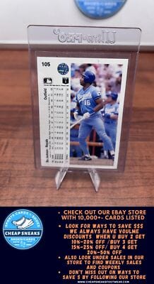Cheap Sneaks Footwear/Sports Cards Baseball Card Bo Jackson 1990 Upper Deck #105a Kansas City Royals