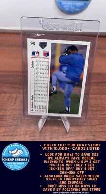Cheap Sneaks Footwear/Sports Cards Baseball Card Bo Jackson 1991 Upper Deck #545c Kansas City Royals