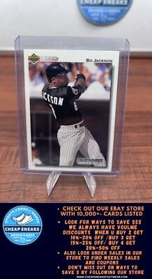 Cheap Sneaks Footwear/Sports Cards Baseball Card Bo Jackson 1992 Upper Deck #555 Chicago White Sox