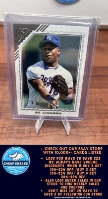 Cheap Sneaks Footwear/Sports Cards Baseball Card Bo Jackson 2022 Topps Gallery #108 Kansas City Royals
