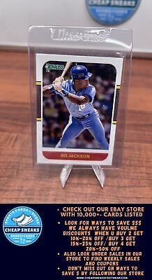 Cheap Sneaks Footwear/Sports Cards Baseball Card Bo Jackson SN 2021 Donruss On Fire #213 Kansas City Royals
