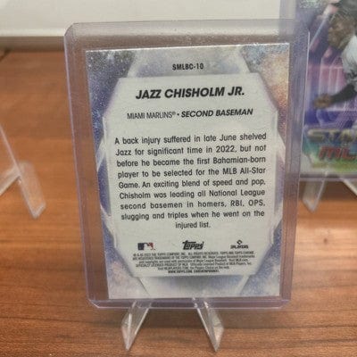 Cheap Sneaks Footwear/Sports Cards Baseball Card Bo Naylor, O Gonzalez, J Ramirez, Bibee, Bieber 2023 Topps Jazz Chisholm Jr. #SMLB-10 Stars of MLB Chrome Miami Marlin