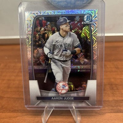 Cheap Sneaks Footwear/Sports Cards Baseball Card Bo Naylor, O Gonzalez, J Ramirez, Bibee, Bieber Aaron Judge 2023 Bowman Chrome Baseball Mega Box Mojo Refractor Card #