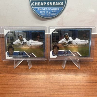 Cheap Sneaks Footwear/Sports Cards Baseball Card Bo Naylor, O Gonzalez, J Ramirez, Bibee, Bieber Jazz Chisholm Jr. 2023 Topps Chrome #218 M Marlins New York Yankees