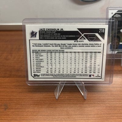 Cheap Sneaks Footwear/Sports Cards Baseball Card Bo Naylor, O Gonzalez, J Ramirez, Bibee, Bieber Jazz Chisholm Jr. 2023 Topps Chrome #218 M Marlins New York Yankees