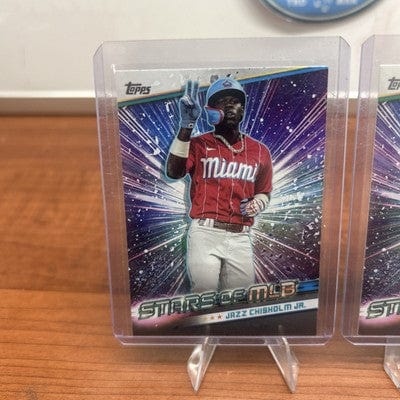 Cheap Sneaks Footwear/Sports Cards Baseball Card Bo Naylor, O Gonzalez, J Ramirez, Bibee, Bieber Jazz Chisholm Jr. 2024 Topps Stars of MLB #SMLB-10 Miami Marlins