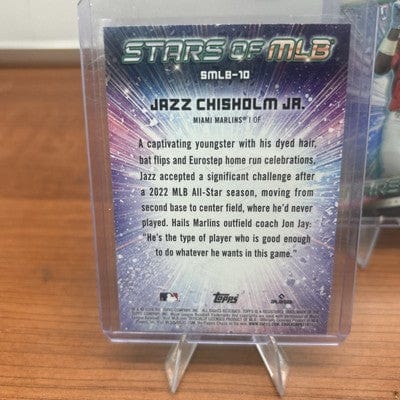 Cheap Sneaks Footwear/Sports Cards Baseball Card Bo Naylor, O Gonzalez, J Ramirez, Bibee, Bieber Jazz Chisholm Jr. 2024 Topps Stars of MLB #SMLB-10 Miami Marlins